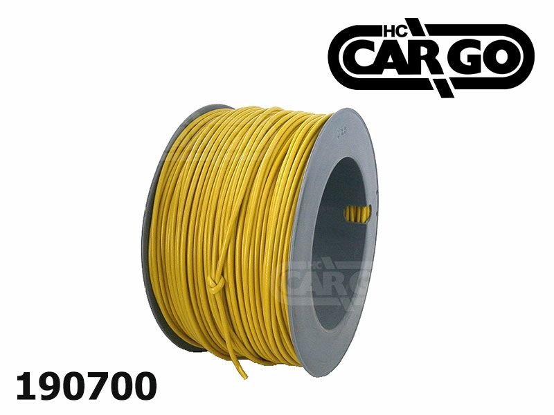 Kabel cargo 1x1.5mm2 zuti 50v 18a